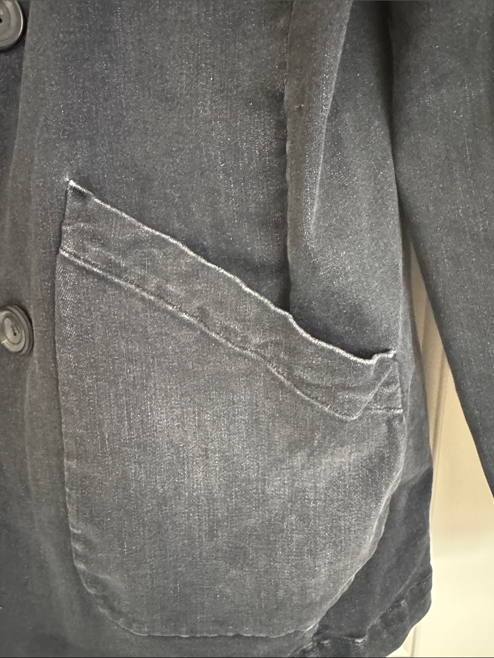 Frank & Eileen women’s Black Double-Breasted Cotton Peacoat 🖤🖤🖤 - Picture 5 of 7